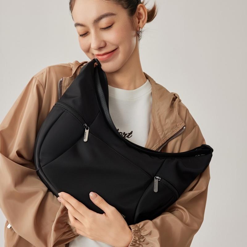 Neue Skechers Stoff Clutch Crossbody Knödel Tasche Schultertasche Regular Unisex Carbon Black L325U110-0018