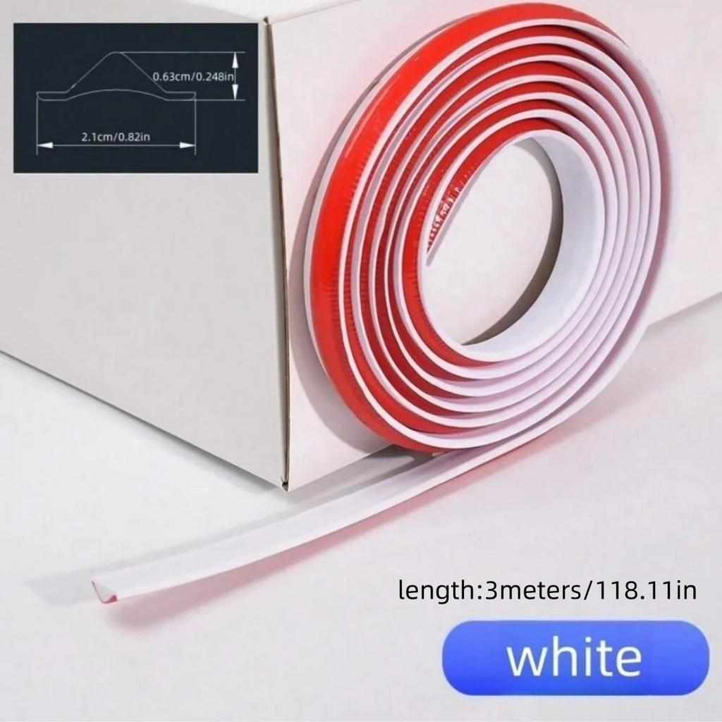 1PC 1/2/3meters Flexible Trim Caulk Strip Wall Moulding Trim, Peel and Stick Trim for Wall Corner Deco, Ceiling