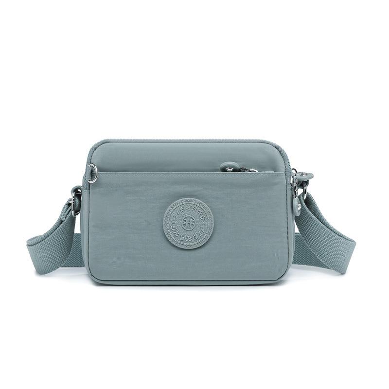 Middle Mother Oblique Span Bag Summer Simple Fashion Lightweight Multi-layer Nylon Bag Casual Personalized Shoulder Bag