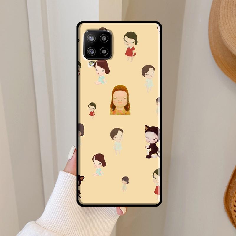 Japan Yoshimoto nara Cartoon Girl For Samsung Galaxy A14 A34 A54 A51 A71 A31 A12 A22 A32 A52 A50 A13 A33 A53 A73 Back Case