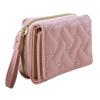 Women's Short Embroidered Love Zero Wallet Zipper Buckle Large Capacity Card Bag Versatile Fashion Simple