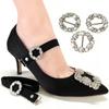 1 Paire Lacets de Chaussures pour Femmes Perles Décorations Boucle pour Talons Hauts Lacets Paresseux Bande Élastique Talon Anti-Chute Sangle Ceinture Antidérapante