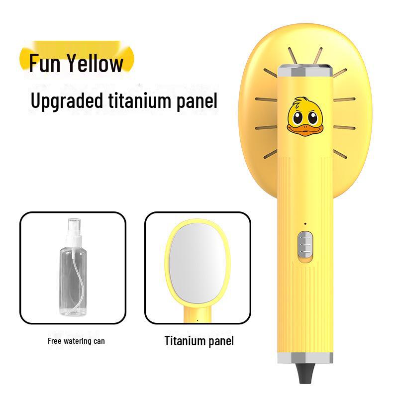 

Компактна ручна праска для дому, гуртожитку, готелю та подорожей - міні-прасувальна машина з дизайном маленького жовтого каченяти жовтий