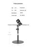 Wireless Desktop Microphone Stand with Weighted Metal Base for Streaming and Singing
