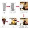 304 Nerezová ocel Cold Brew Kávový Filtr Kuželová Síťka s Bílou Gumou Kávový Louhovač pro Ovocné Nápoje