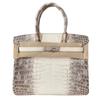 La borsa da donna Yijinyuan ha solo trent'anni. Stessa Borsa. Borsa a Mano in Vera Pelle con Fantasia Coccodrillo a Gradiente Platino 2021. Pendolare.