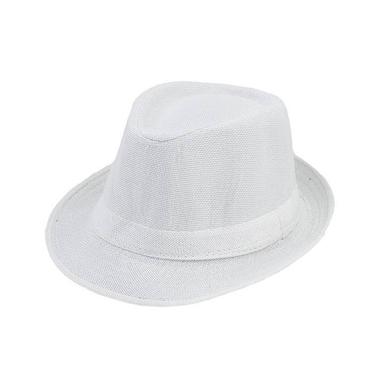 Cappelli Fedora Estivi per Uomo Mezza Età Cappellino Lino Panama Monocolore Jazz Cappello Cowboy Uomo Donna Festa Britannica Cappello da Sole