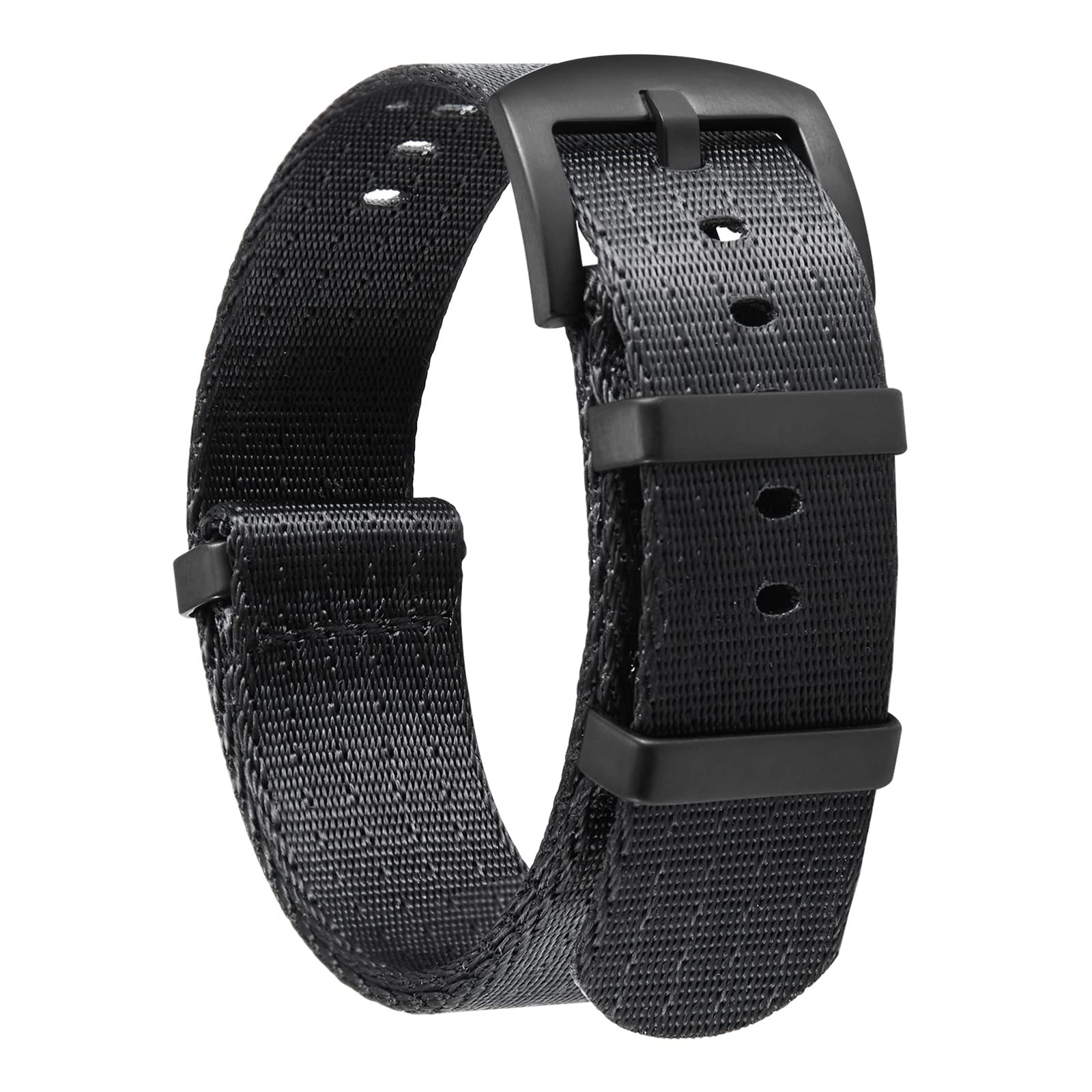 

BINLUN Премиальные часы из баллистического нейлона с ремешком 20 цветов, Толстые, 18 мм, 20 мм, 22 мм, 24 мм, Разноцветные, Серебряная/Черная пряжка, Унисекс,