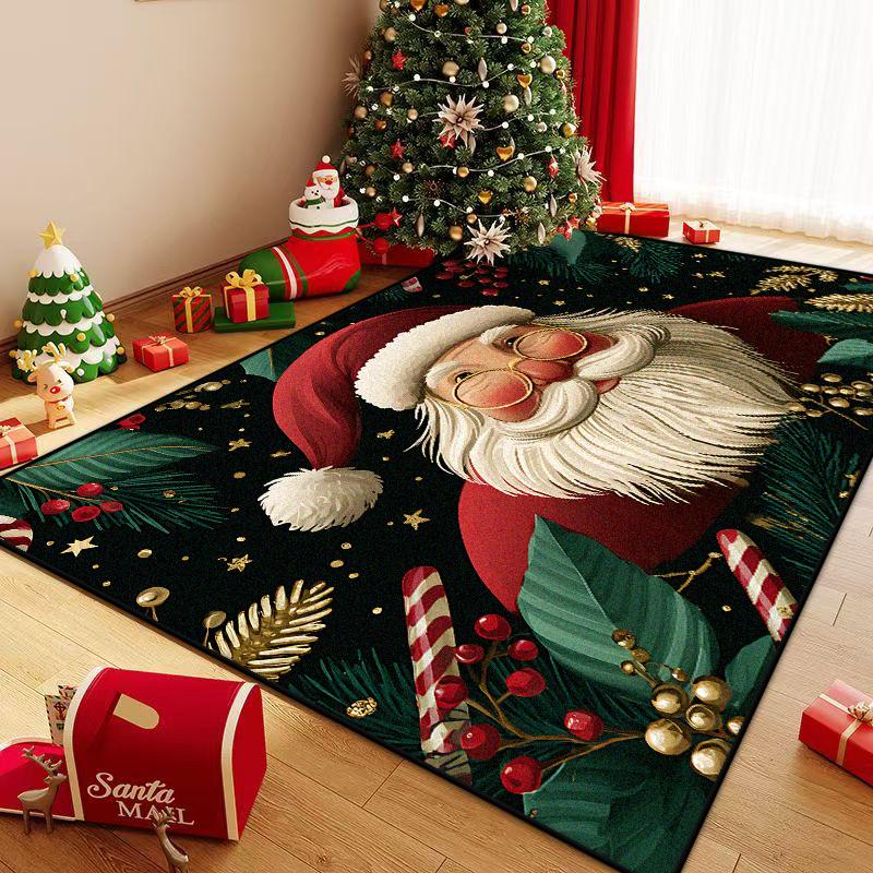 Christmas Modern CARPET FOR LIVE ROOM Luxury Home Decoration Bedroom Large Area Rugs Washable Antiskid Lounge Floor Mats Bedside