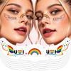 Freckle Temporary Tattoos, Waterproof & Long Lasting Face Stickers, Rainbow Color Makeup Decals for Festival, Party, Halloween
