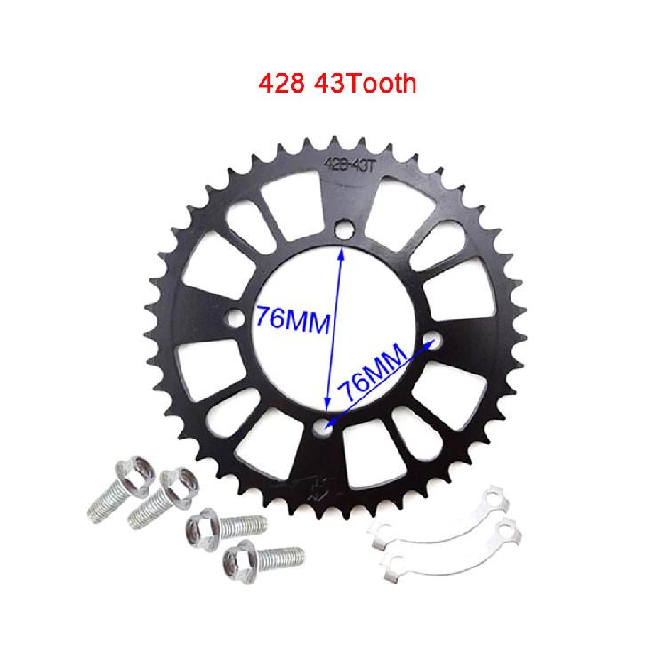 STONEDER Rear Sprocket 420 428 35T 37T 39T 41T 43T For SDG Hub Wheel Pit Dirt Bikes Motorcycle
