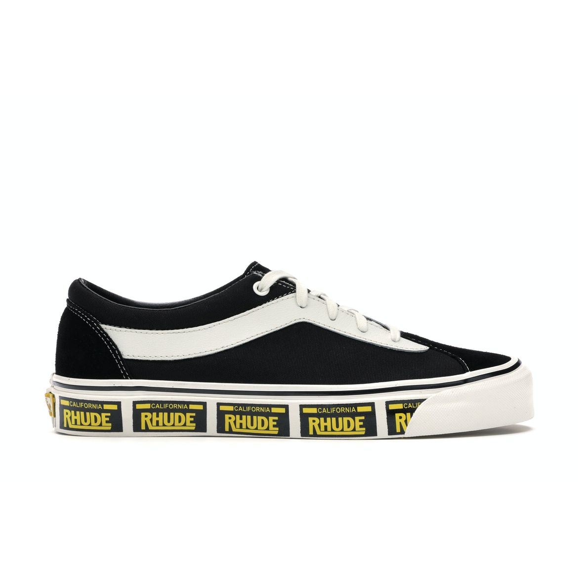 

Кроссовки унисекс Vans Rhude x Bold Ni Black True-White Yellow VN0A3WLPTHF