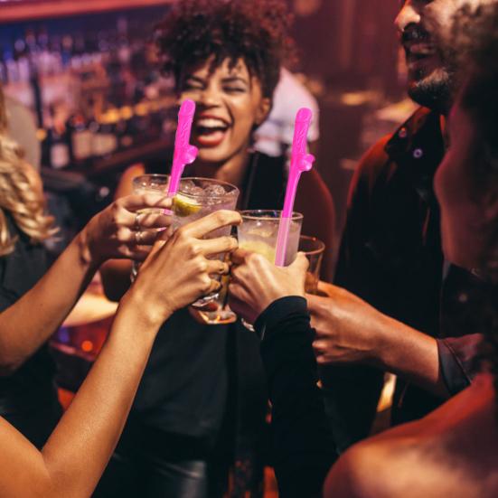 20Pcs Funny Food Drinking Straws Grade BPA Free Unique Shape Smooth Edge Novelty