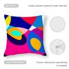 Abstract Curve Colors Pillow Case Sofa Living Room Bedroom Double-Sided Printing Square Cushion Nap Time Pillow Case