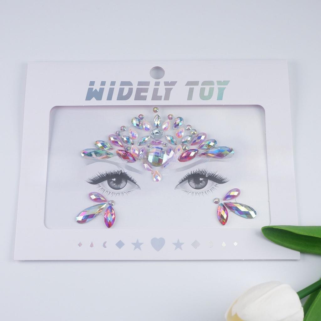 Crystal Tattoo Sticker Glitter Eyeliner Eyebrow Makeup Face Eyes Diamond Temporary Tattoo Rock Rhinestone 3D Eyeliner Stickers