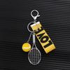 Tennis Racket Tennis Racket Pendant Creative Sports Keyring Jewelry Tennis Keychain  Couple
