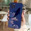 Whale Phone Case Silicone Soft for iphone 16 15 14 13 12 11 Pro Mini XS MAX Plus X Cover