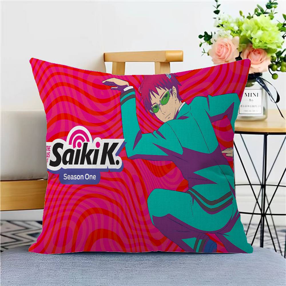 The Disastrous Life Of Saiki K Saiki Kusuo Cushion Cover Sofa Cushions Decorative Throw Pillows Home Decoration Pillowcover