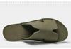 Men's Large Genuine Leather Flip-Flops: Breathable Cowhide Soft Sole Beach Slippers