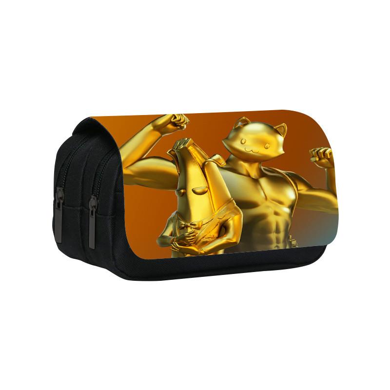 Fortnite Pencil Case Double Layer Kids Storage Bag With Nylon Material For School Supplies