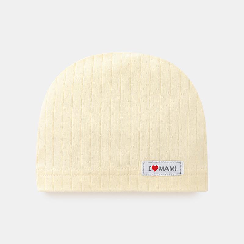 Baby Pure Cotton Jacquard Hat – Lightweight, Breathable & All-Season Protection for Fontanelle
