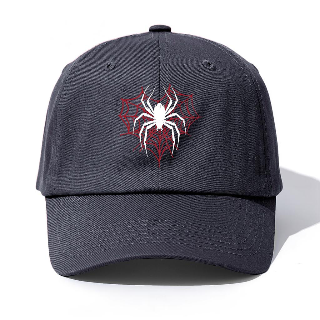 Pc Spider Print Baseball Cap for AdultsMinimalist Retro Style Casual Soft Adjustable Dad HatPerfect As Gift