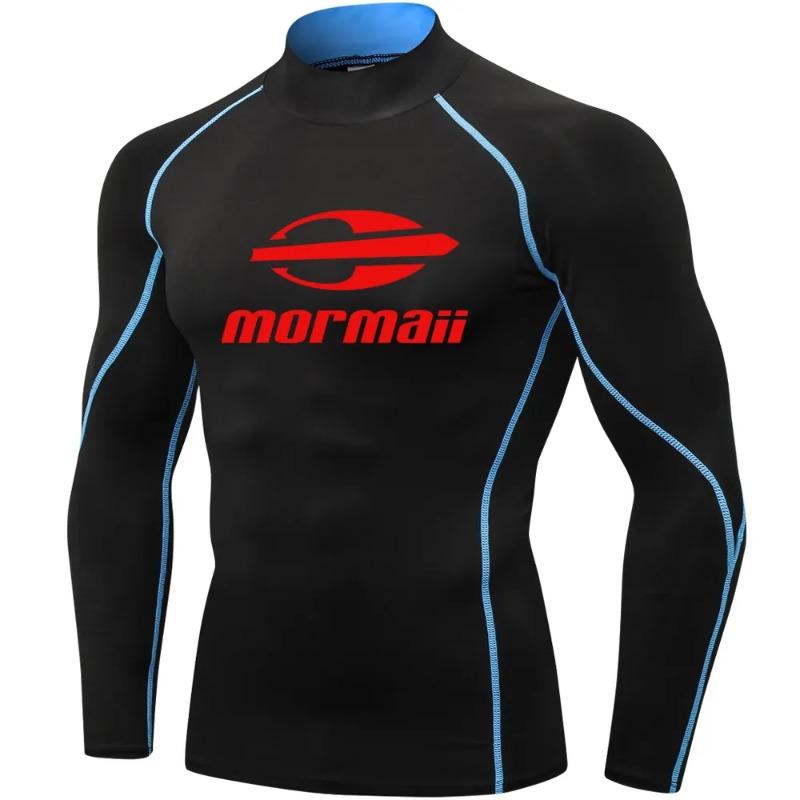 Men Swimsuit Swimming T-shirt Beach UV Protection Swimwear Rash Guard Long Sleeve Surfing Diving Swimsuit Surf T-shirt