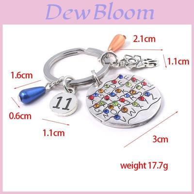 Stranger Things Eleven Alphabet Pendant Necklace With Multilayer Alloy Chain For Fans