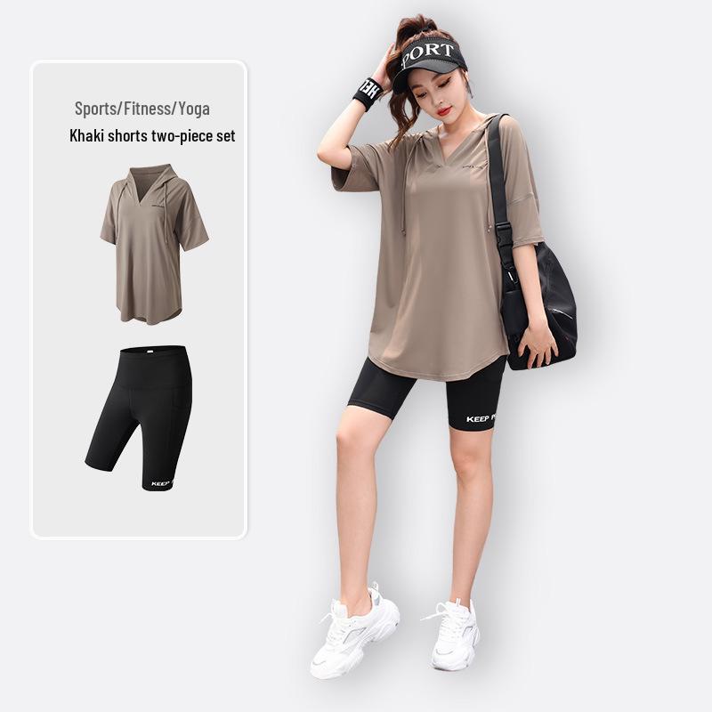 2024 Plus Size Yoga & Running Fitness Set - Tummy Control, Slim Fit