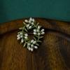 Vintage Women Girls Pearl Leave Enamel Brooches High Quality Exquisite Plant Pins Lady Clothing Coat Accessories Brooch Gift