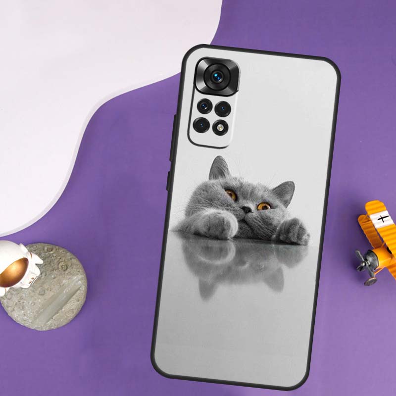 Beautiful Grey British Shorthair Cat Case For Xiaomi Redmi Note 13 Pro 14 12 9 10 11 Pro 10S 11S 12S Redmi 10C 13C 14C 12C Cover