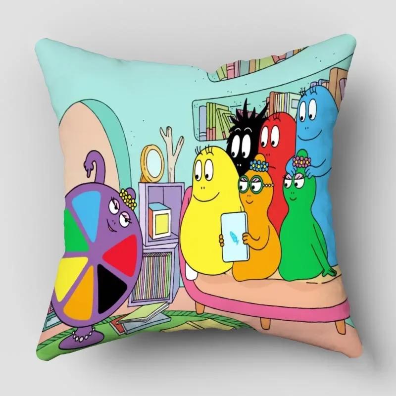 Povlaky na polštáře Barbapapa Zvířata Sněhulák Tištěný Povlak na polštář Zimní Sváteční Párty Dekorativní Povlak na polštář na gauč