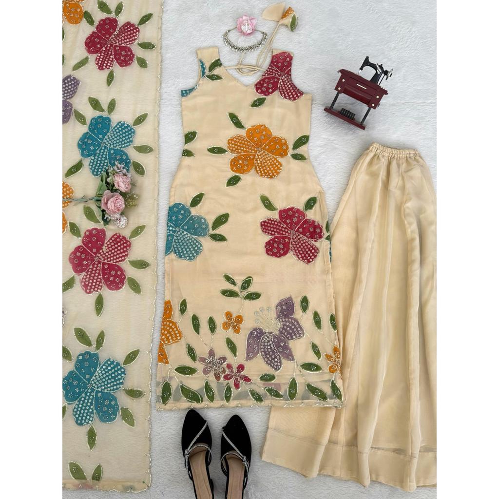 Salwar Kameez Indain Pakisatni Dress Bollywood Wedding Wear Top Palazzo Suit