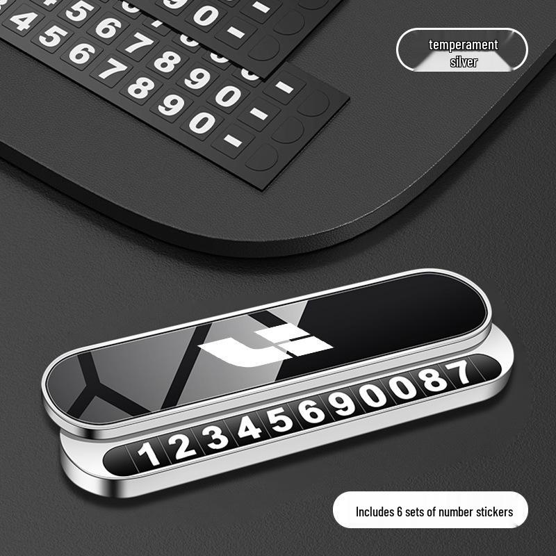 Ideal Temporary Parking Number Plate for Ideal ONE L6-L9, with Phone Display for Car Moving