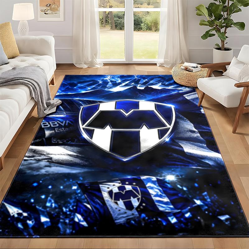 Club De Futboll Monterrey ICON Carpet Door Mat for Living Room or Bedroom Protective Mat Under Chair Office Decoration Christmas Gift Birthday Present