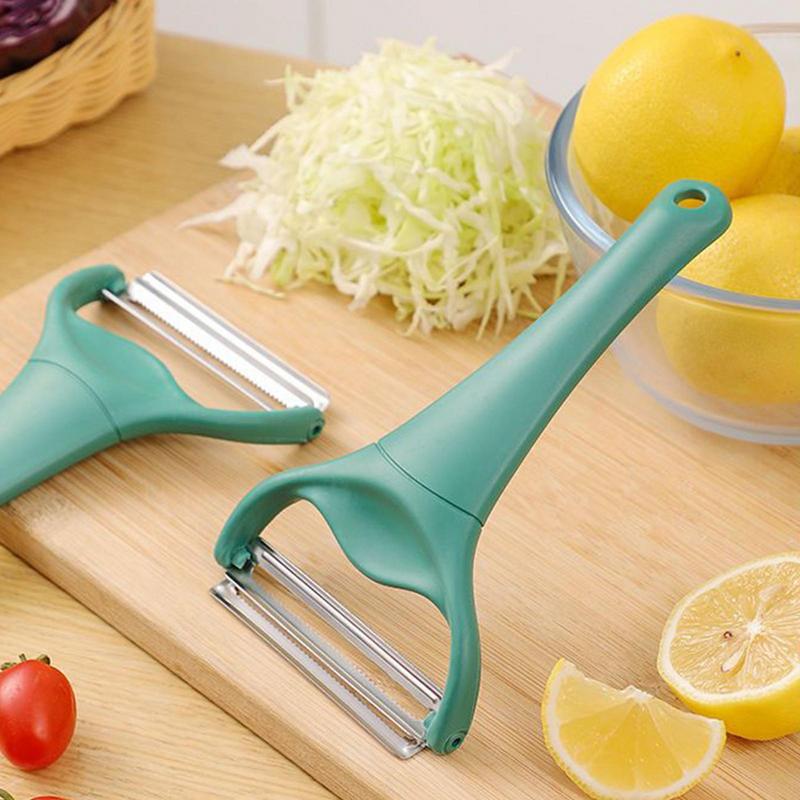 Cabbage Slicer Shredder Handheld Double-headed Potato Peeler Stainless Multi-function Vegetable Cucumber Chopper For Kitchen