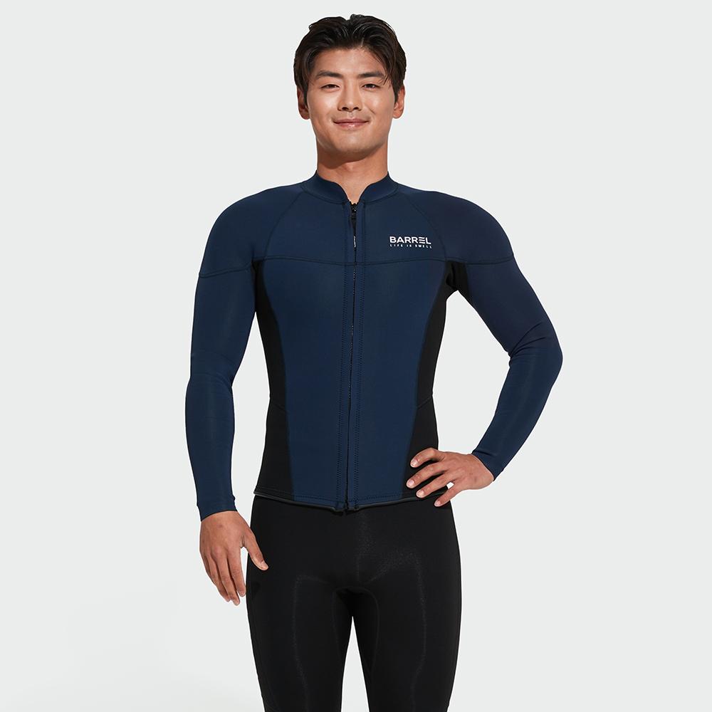 BARREL Men Active 2Mm Neoprene Jacket Navy (B4Smwnp101Nav)