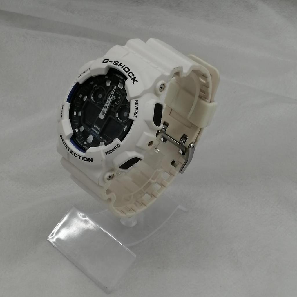 Used CASIO GA-100B White G-SHOCK
