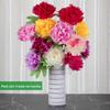 Pfingstrose Seidenblumenstrauß, 8 Köpfe - Künstliche Dekoration für Wohnzimmer & Hochzeit, Kostenloser Versand