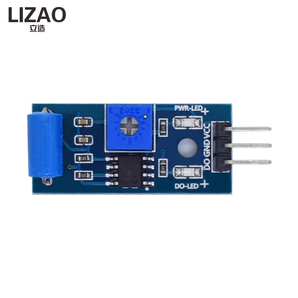 Normally Closed Shock Vibration Sensor Module, Sensitive Trigger Detection Board, for Alarm Security System and Robot Projects