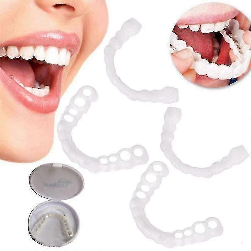 Lebanghui 2 Set Snap On Smile Teeth Veneers Whitening Cosmetic Denture