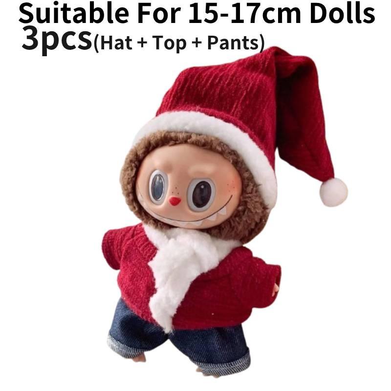 Plush Christmas Clothes Suspender Trousers Clothing Ornament No Dolls