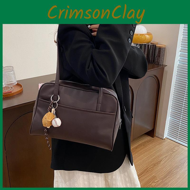 Street Style Chic Large Capacity Shoulder Bag For Women With Trendy Stitching Design