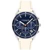 Thompson Coach Series Blue Dial Beige Leather Men's Watch 1460241