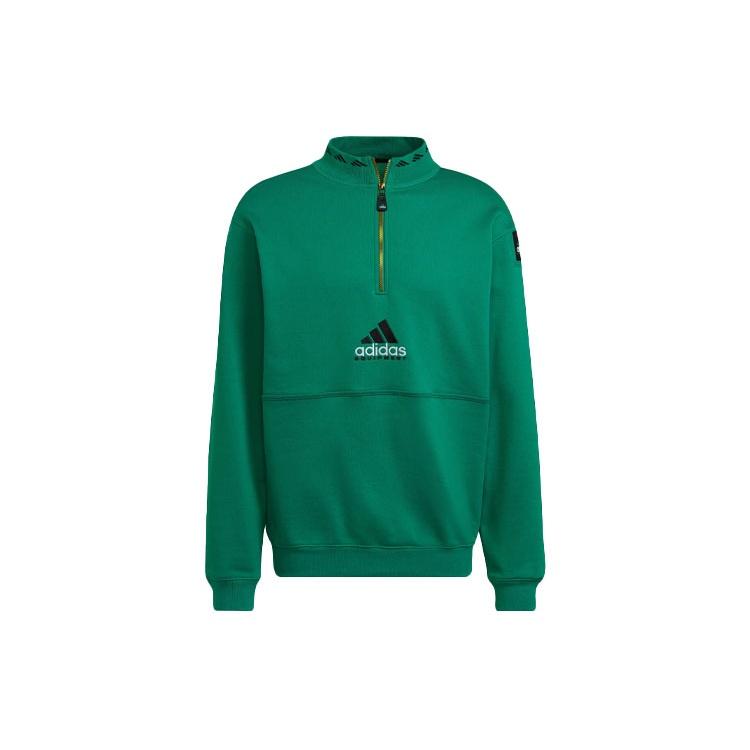 adidas Equipment Series Half Zipper Pullover Green Men s HG8085 S