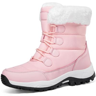 Dámske čižmy Zimné topánky Dámske snehule Platforma Udržujte v teple členkové čižmy s hustou kožušinou Vysoko kvalitné zimné čižmy