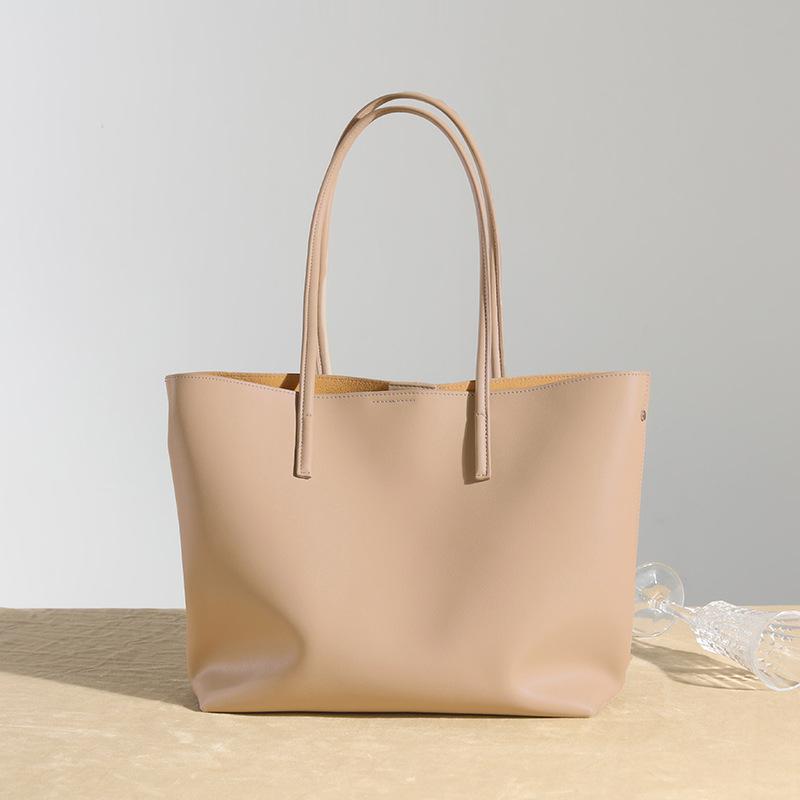 Geantă nouă pentru navetă de toamnă și iarnă Geantă tote de mare capacitate Geantă de umăr pentru femei din piele de vacă