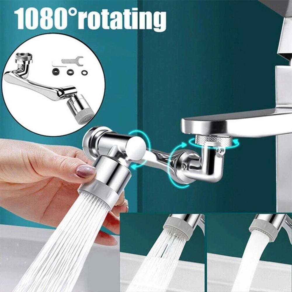 Mechanical arm faucet universal mechanical arm water nozzle rotating basin basin multifunctional rocker arm extension splash pro