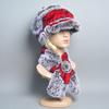 2024 Knitted Real Rex Rabbit Fur Hat Scarf Women Winter Rex Rabbit Fur Cap Scarves Sets Natural Warm Rex Rabbit Fur Muffler Hats