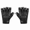 2Pcs Half Finger Driving Gloves Mesh Fabric Hand Joint Protection Hook and Loop Fastener Motorcycle Gloves